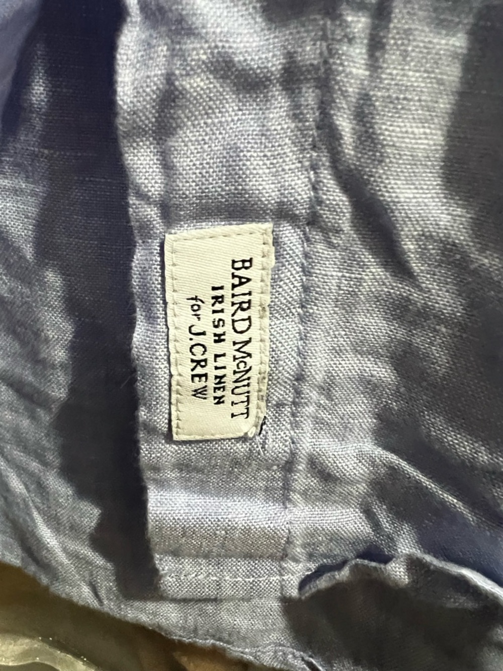 Baird McNutt Irish Linen for J.Crew Light Blue Slim fit 14T Shirt - Picture 4 of 4
